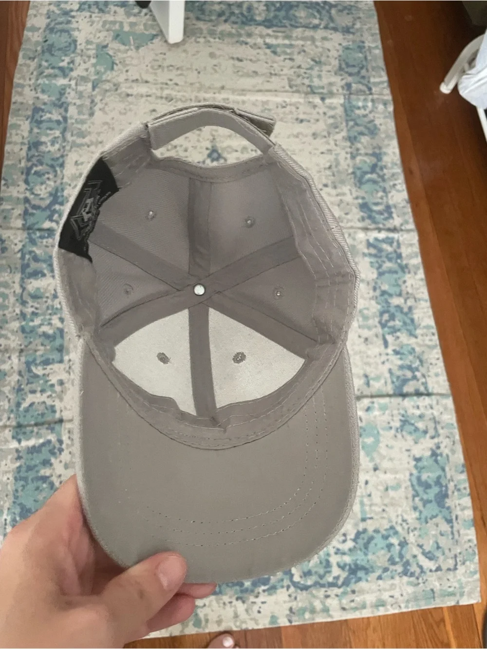 Kids Boys Baseball Cap Hat Light Gray Grey Adjustable